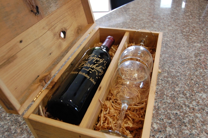 My favorite is the 100% recycled cedar wine box